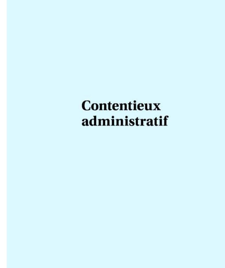 contentieux administratif